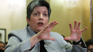 Janet Napolitano says she will spend stimulus funds on commercially available technology that will protect U.S. borders.